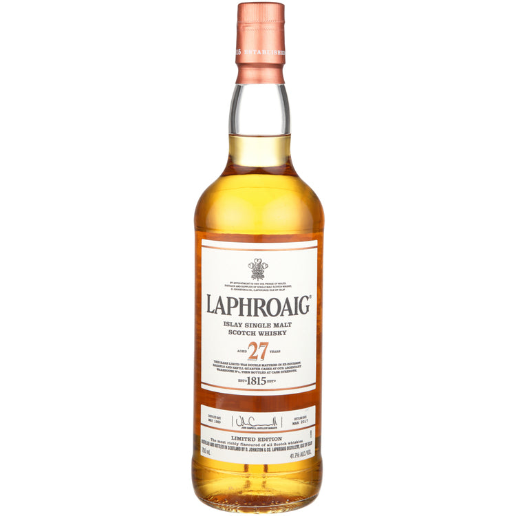 Laphroaig Single Malt Scotch Limited Edition 27 Yr 83.4 750Ml