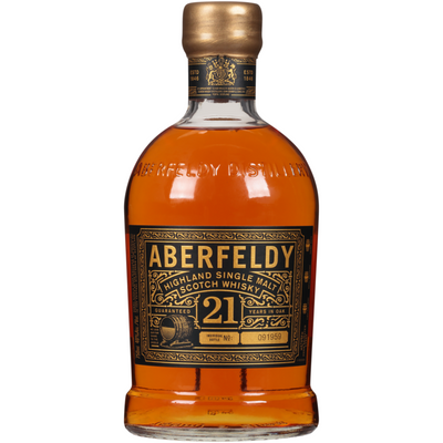 Aberfeldy Single Malt Scotch Whisky 21 Yr 80 W/ Gift Box 750Ml