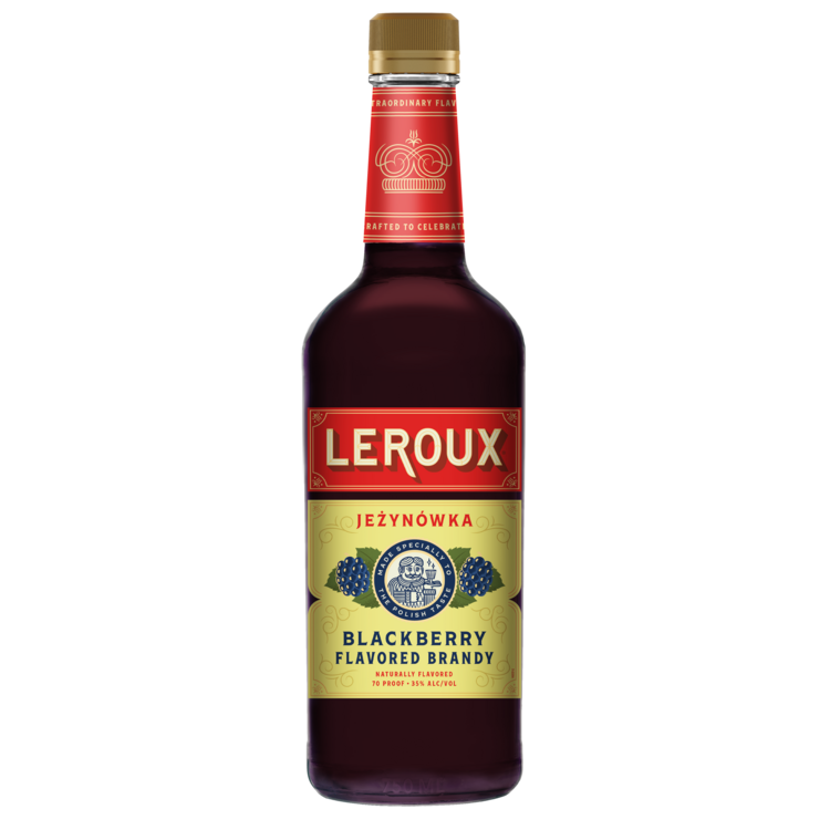 Leroux Blackberry Flavored Brandy Polish Style 70 1.75L