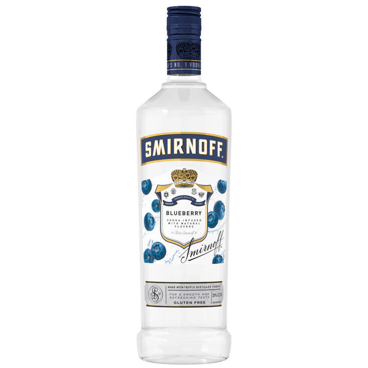 Smirnoff Blueberry Flavored Vodka 70 750Ml