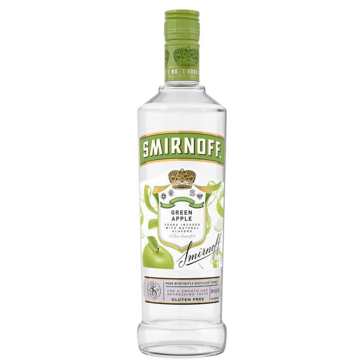 Smirnoff Apple Flavored Vodka Green Apple 60 1.75L