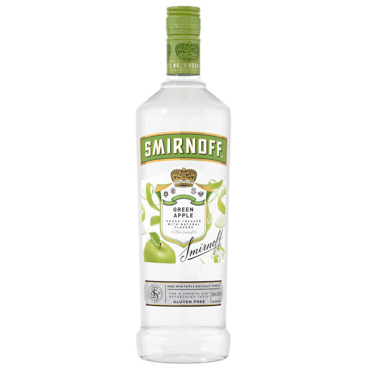 Smirnoff Apple Flavored Vodka Green Apple 60 750Ml