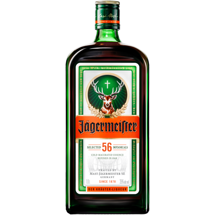 Jagermeister Herbal Liqueur 70 W/ Aluminum Shot Cup 750Ml