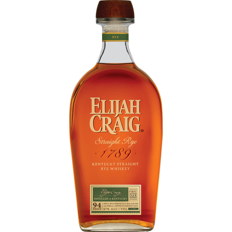 Elijah Craig Straight Rye Whiskey 94 1.75L