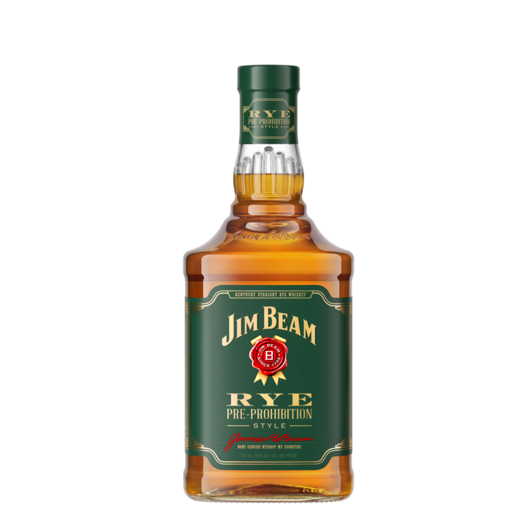 Jim Beam Straight Rye Whiskey Pre Prohibition Style Rye 90 1L