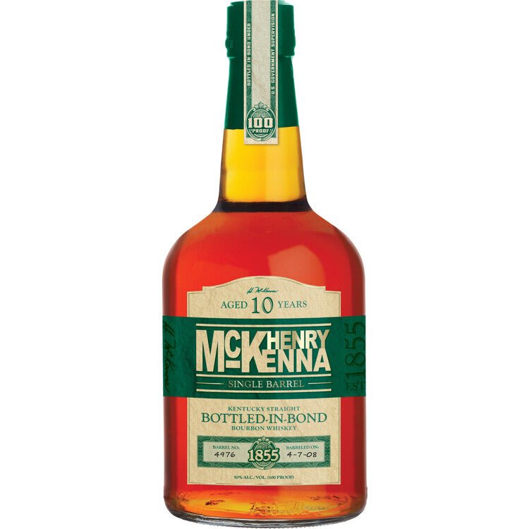 Henry Mckenna Straight Bourbon Single Barrel Bottled In Bond 10 Yr 100 750Ml