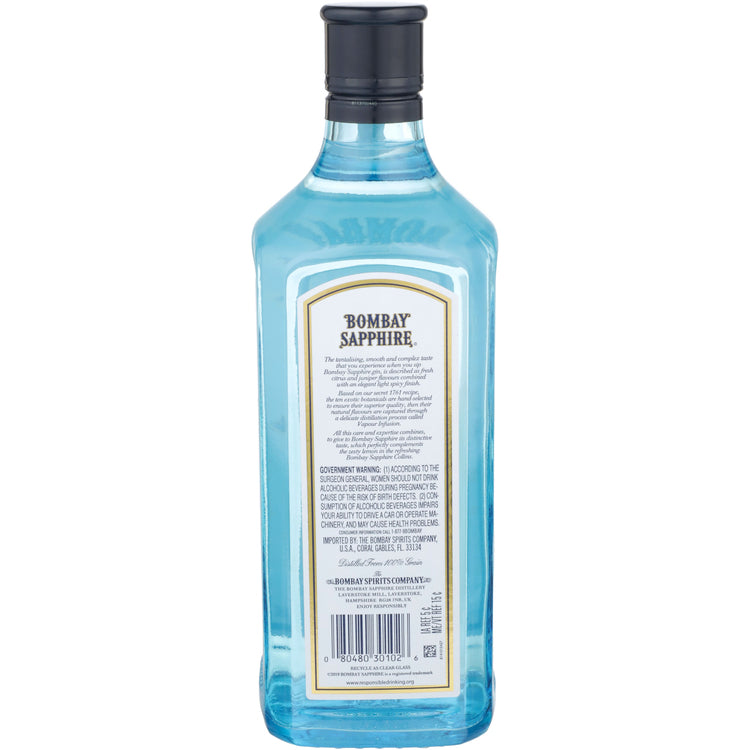 Bombay London Dry Gin Sapphire 94 750Ml