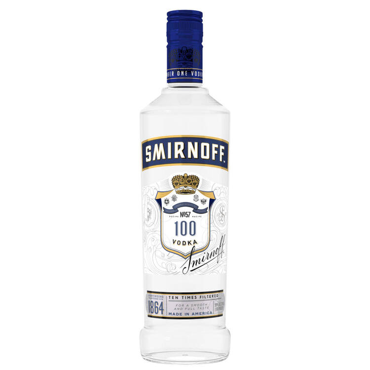 Smirnoff Vodka 100 1L