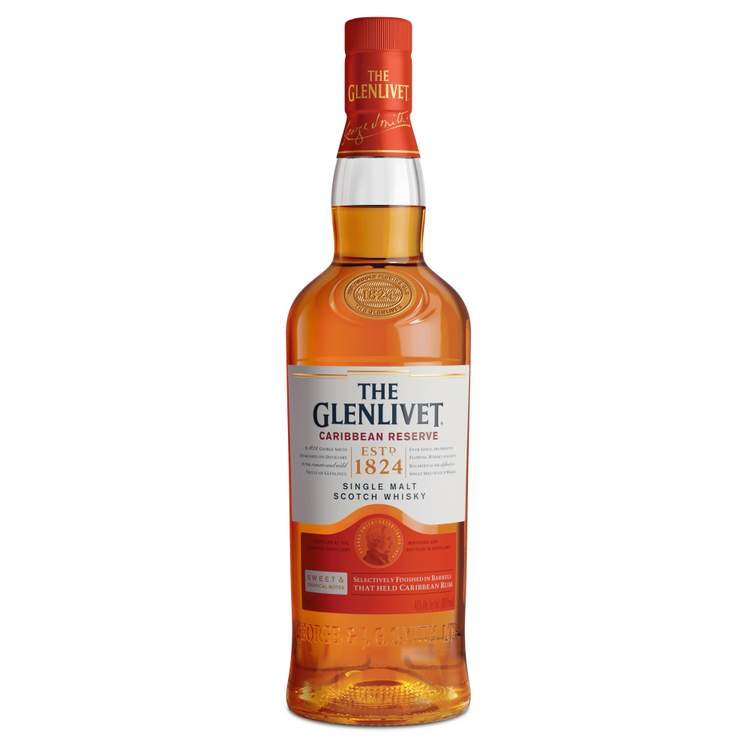 The Glenlivet Single Malt Scotch Caribbean Reserve 80 With Carton 1L