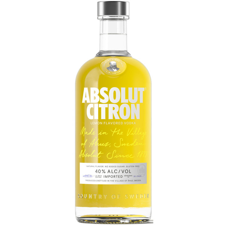 Absolut Lemon Flavored Vodka Citron 80 1L