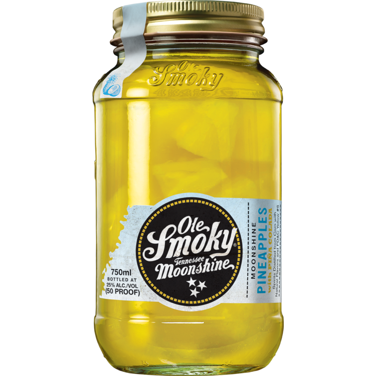 Ole Smoky Pineapples With Pina Colada Moonshine 40 750Ml