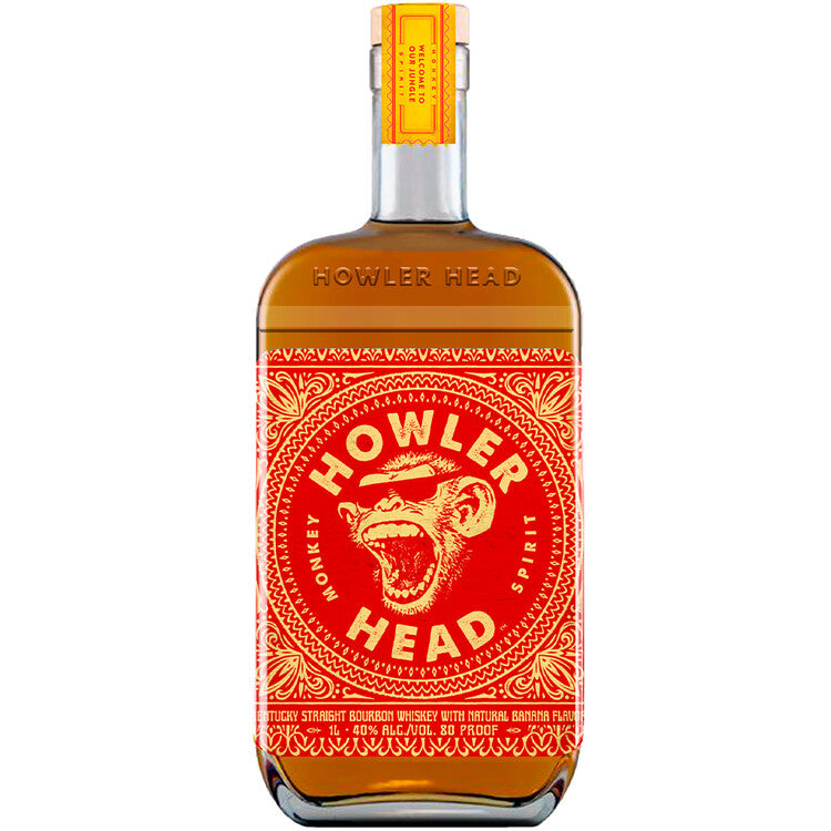 Howler Head Banana Flavored Whiskey Monkey Spirit 80 750Ml