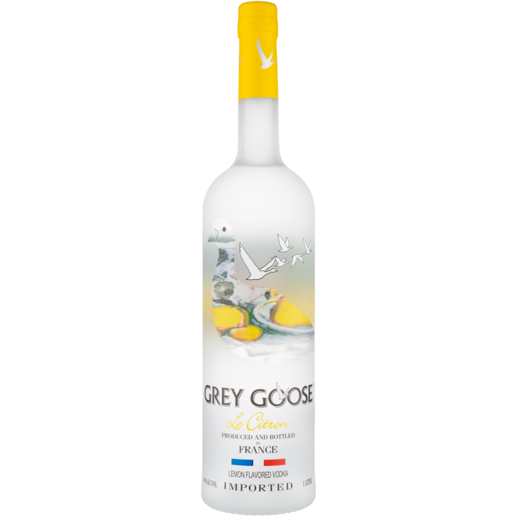 Grey Goose Citrus Flavored Vodka Le Citron 80 750Ml