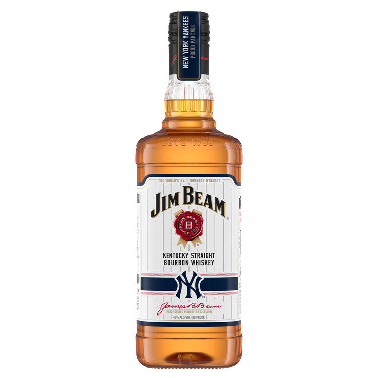 Jim Beam Straight Bourbon White Label 80 1L