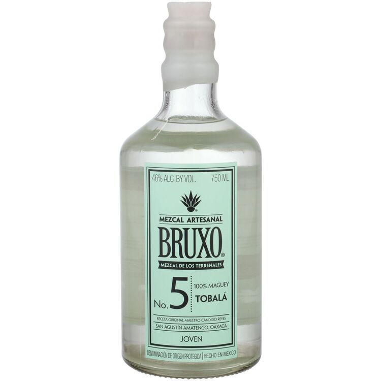 Bruxo Mezcal Artesanal Joven No. 5 Tobala 92 750Ml