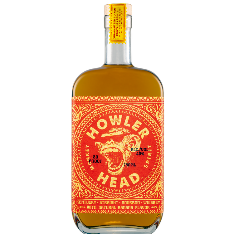 Howler Head Banana Flavored Whiskey Monkey Spirit 80 1L