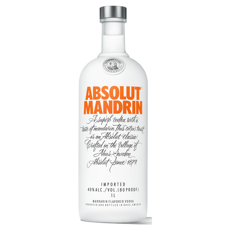 Absolut Orange Flavored Vodka Mandrin 80 750Ml
