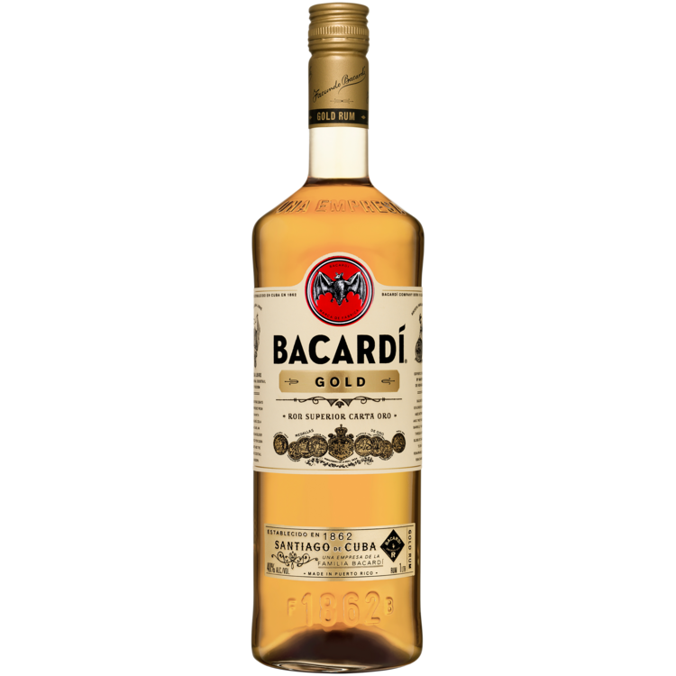 Bacardi Gold Rum 80 750Ml