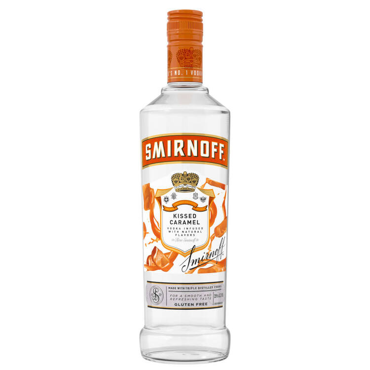 Smirnoff Caramel Flavored Vodka Kissed Caramel 60 1L