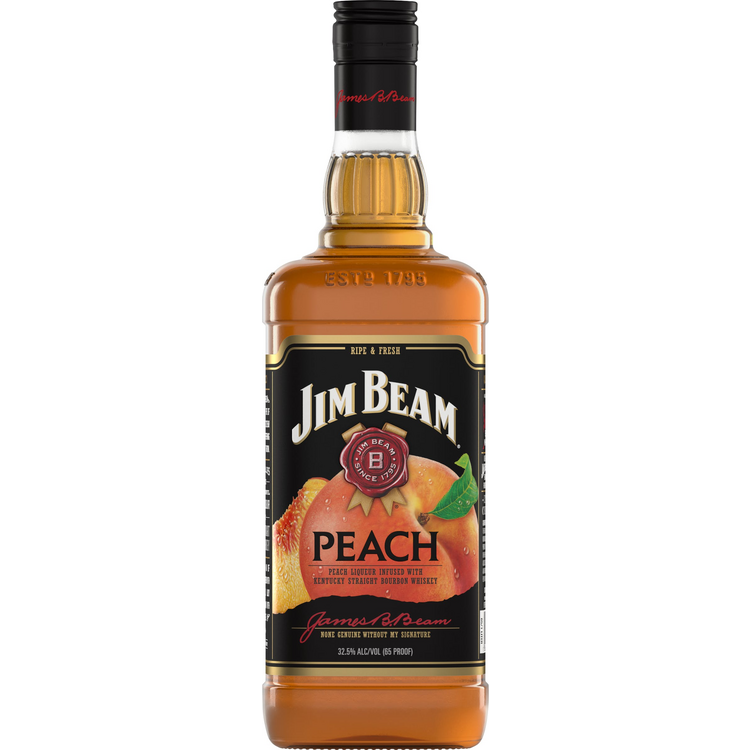 Jim Beam Peach Infused Straight Bourbon 65 750Ml