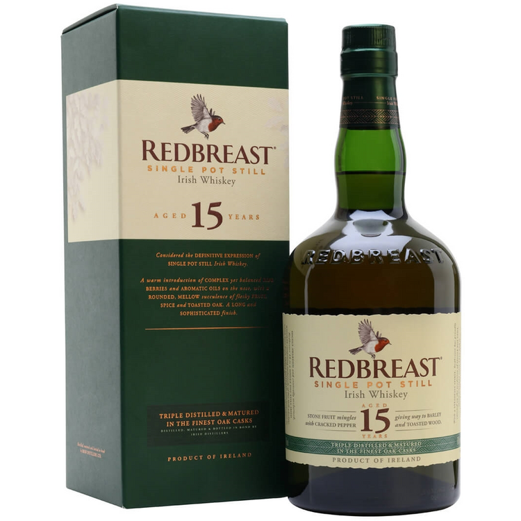 Redbreast Single Pot Still Irish Whiskey 15 Yr 92 750Ml