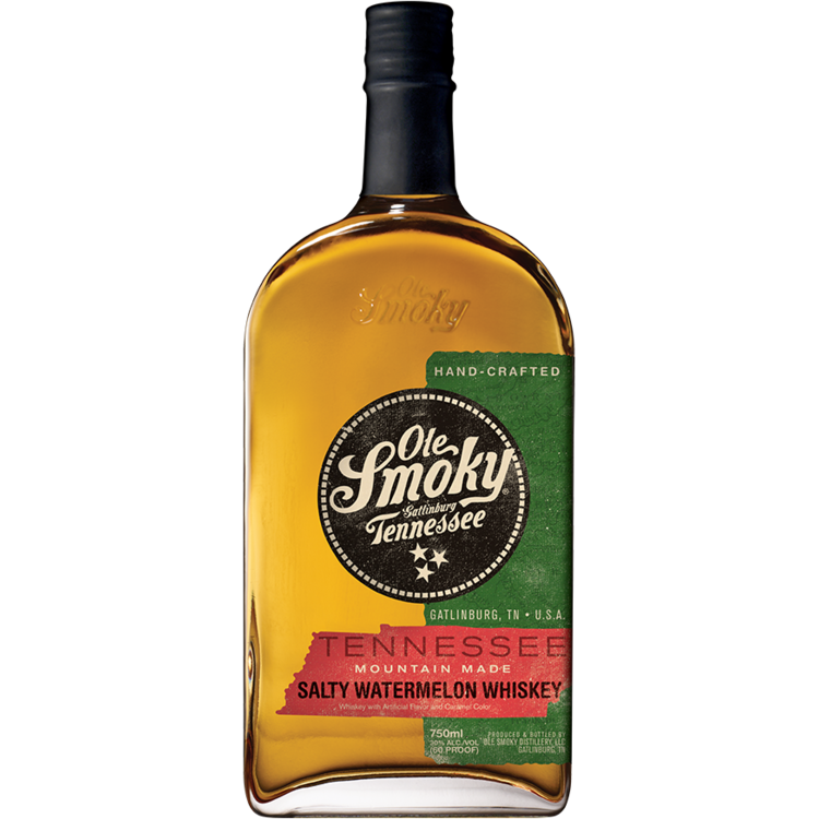 Ole Smoky Salty Watermelon Flavored Whiskey Mountain Made 60 750Ml