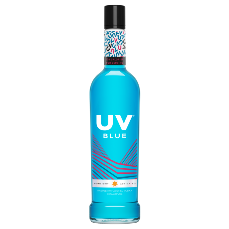 Uv Blue Raspberry Flavored Vodka 60 1L