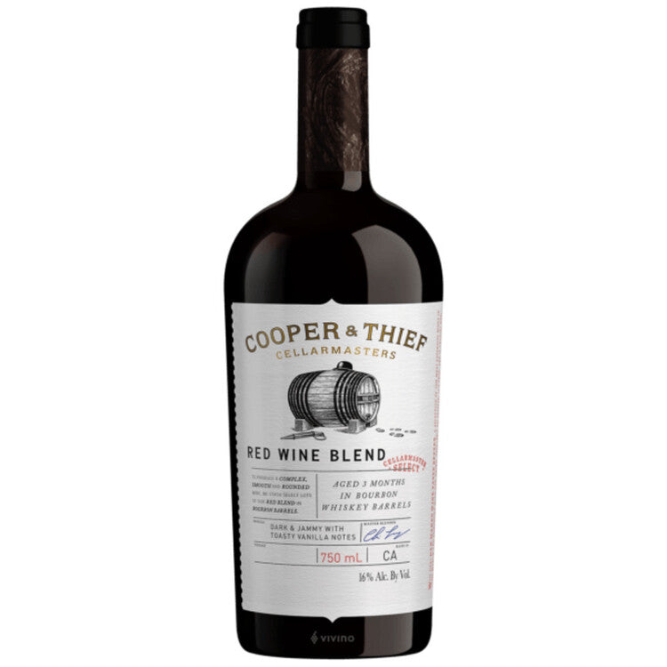Cooper & Thief Red Wine Blend Bourbon Barrel Aged California 2021 750Ml