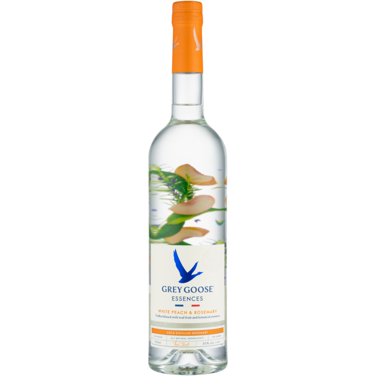 Grey Goose White Peach & Rosemary Flavored Vodka Essences 60 1L