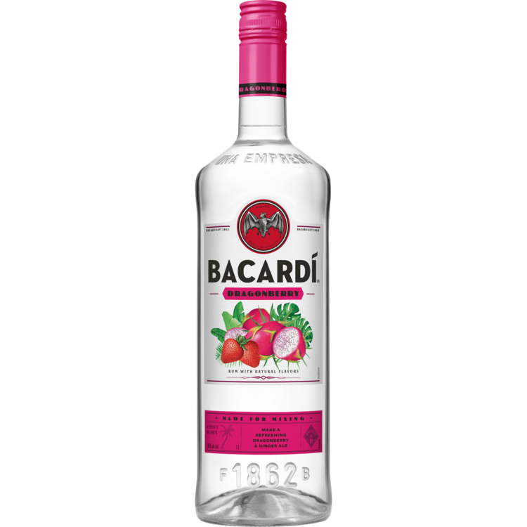 Bacardi Dragon Berry Flavored Rum 70 750Ml