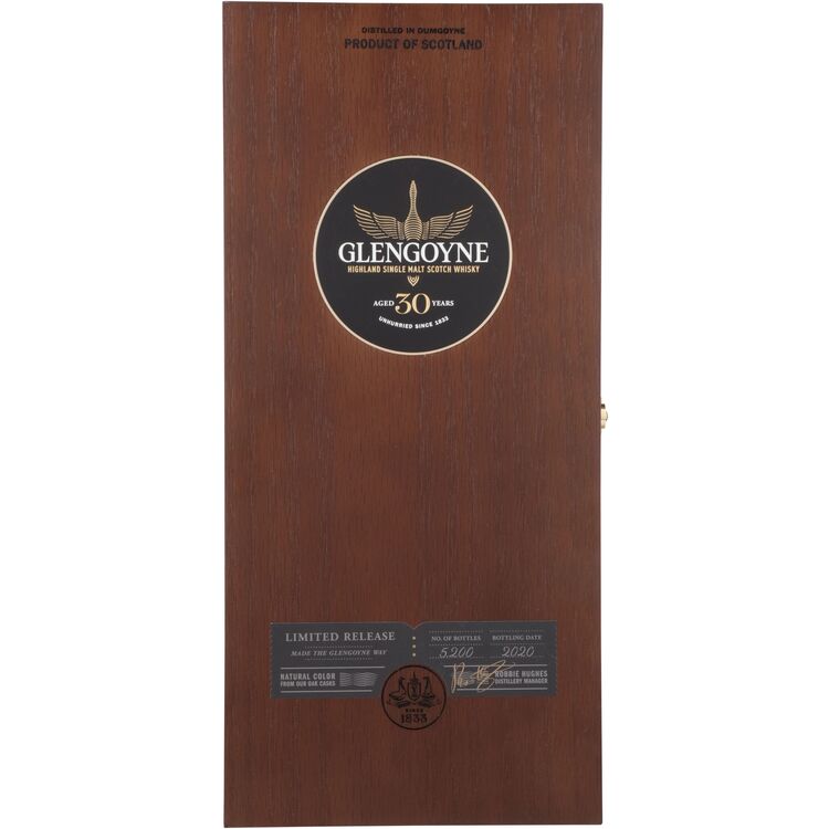 Glengoyne Single Malt Scotch Limited Release 30 Yr 93.6 Wood Box 750Ml