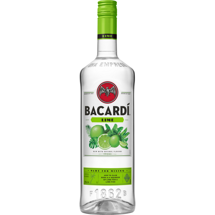 Bacardi Lime Flavored Rum 70 750Ml