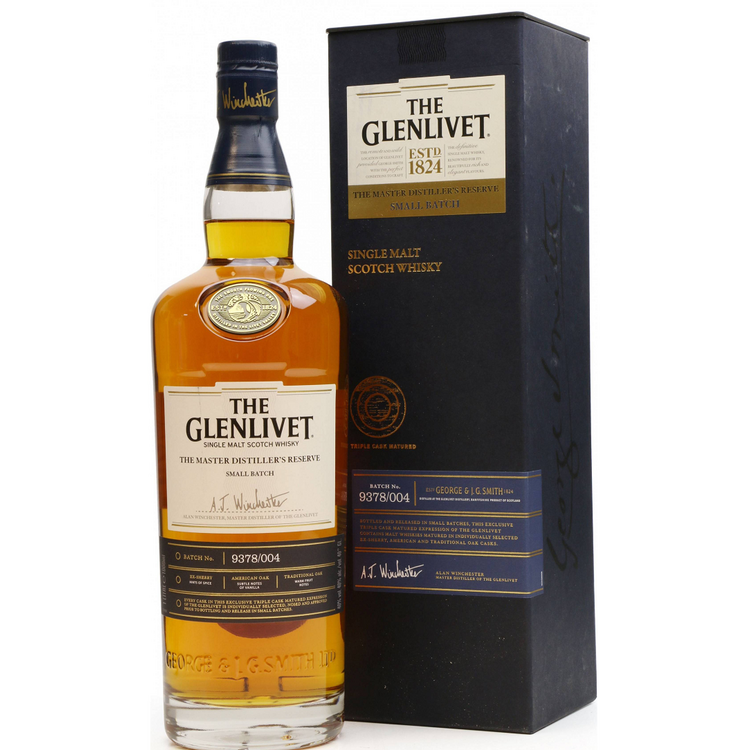 The Glenlivet Single Malt Scotch Cognac Cask Selection 14 Yr 80 With Carton 750Ml