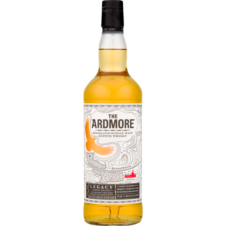 Ardmore Single Malt Scotch Legacy Lightly Peated 80 750Ml