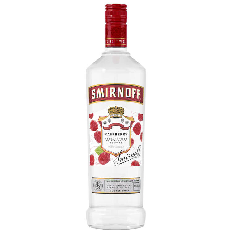 Smirnoff Vodka Raspberry Flavored 60 750Ml