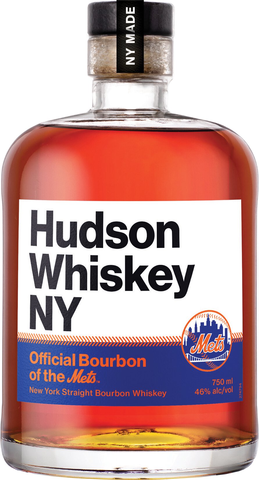 Hudson New York Straight Bourbon Whiskey Mets Edition