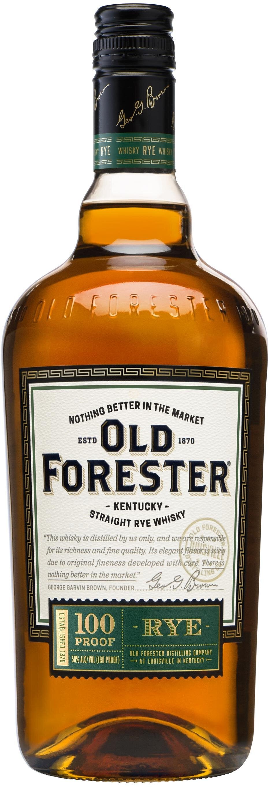 Old Forester Kentucky Straight Rye Whiskey