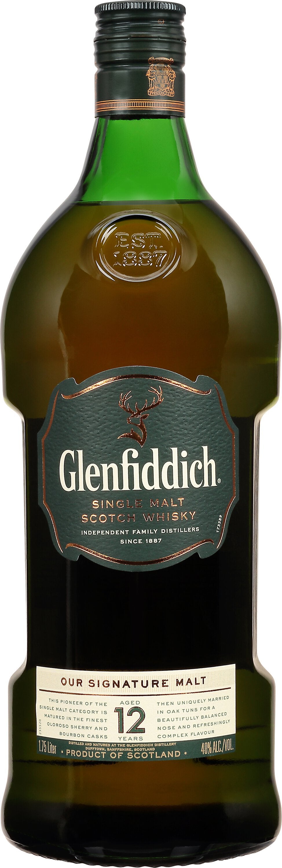 Glenfiddich 12 Year Old Single Malt Scotch Whisky 375ml