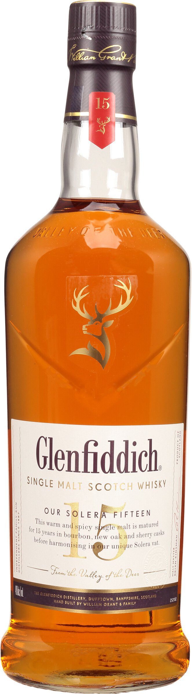 Glenfiddich 15 Year Old Solera Single Malt Scotch Whisky