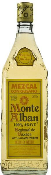 Monte Alban Mezcal Con Gusano