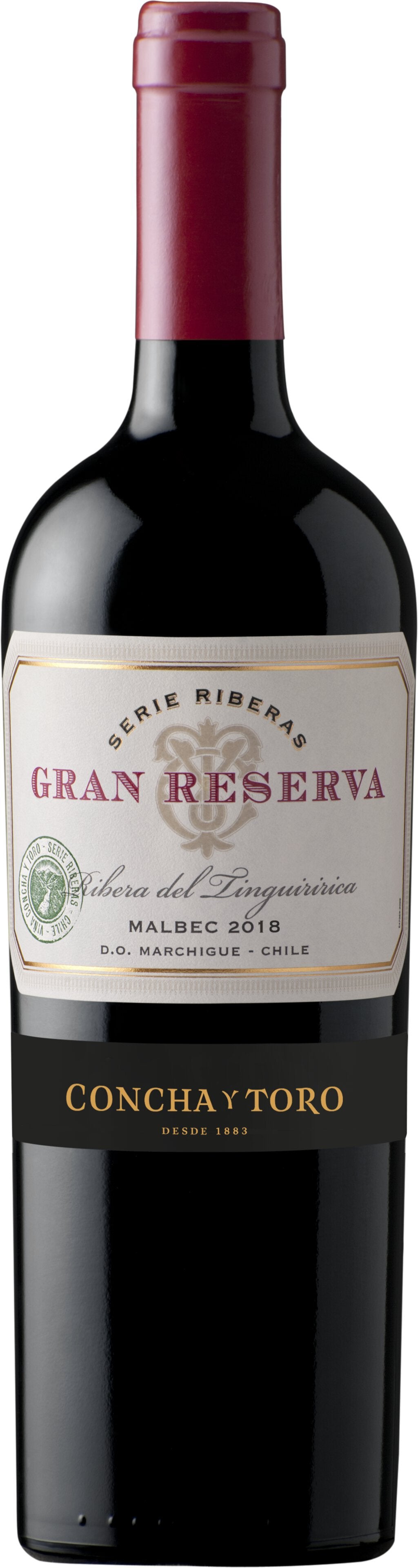 Concha y Toro Serie Riberas Malbec Gran Reserva Ribera Del Tinguiririca MarchigÃ¼e