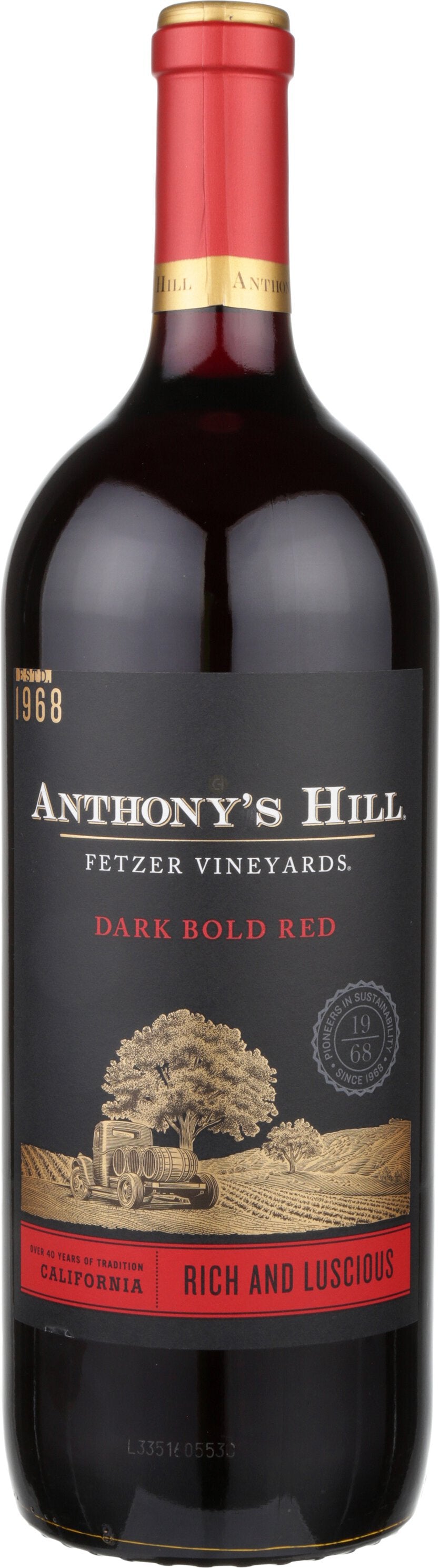 Fetzer Anthony Hill Dark Bold Red Single Glass