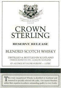 Crown Sterling Blended Scotch Whisky