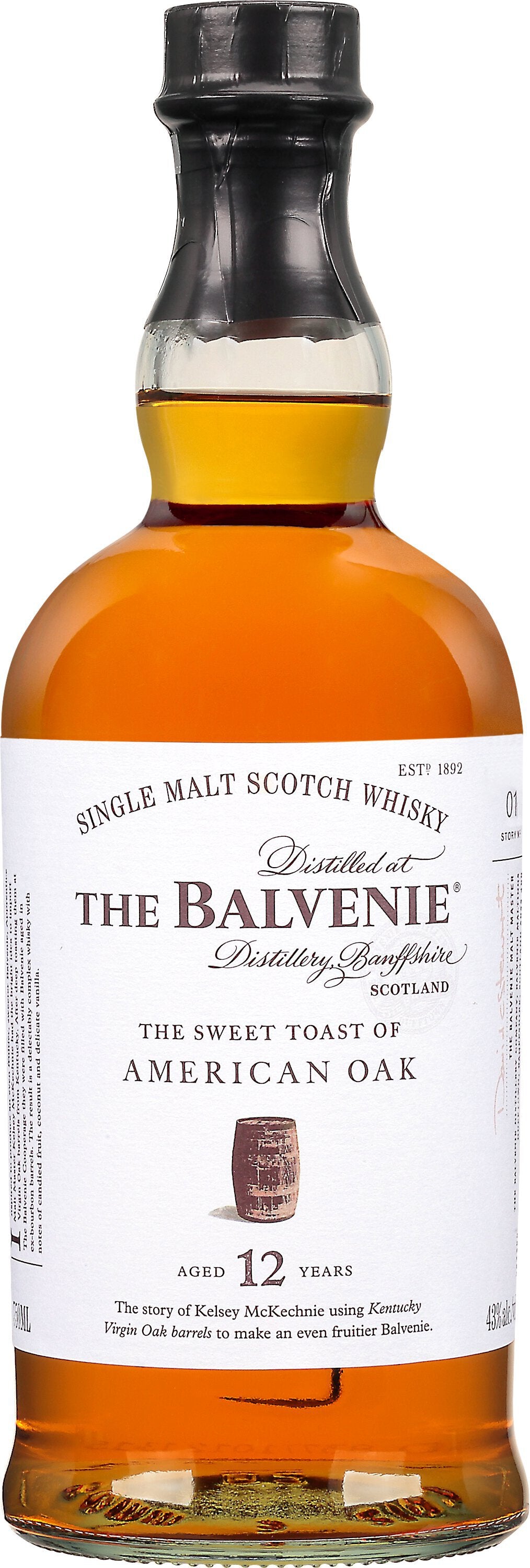 The Balvenie 12 Year Old Sweet Toast of American Oak Single Malt Scotch Whisky