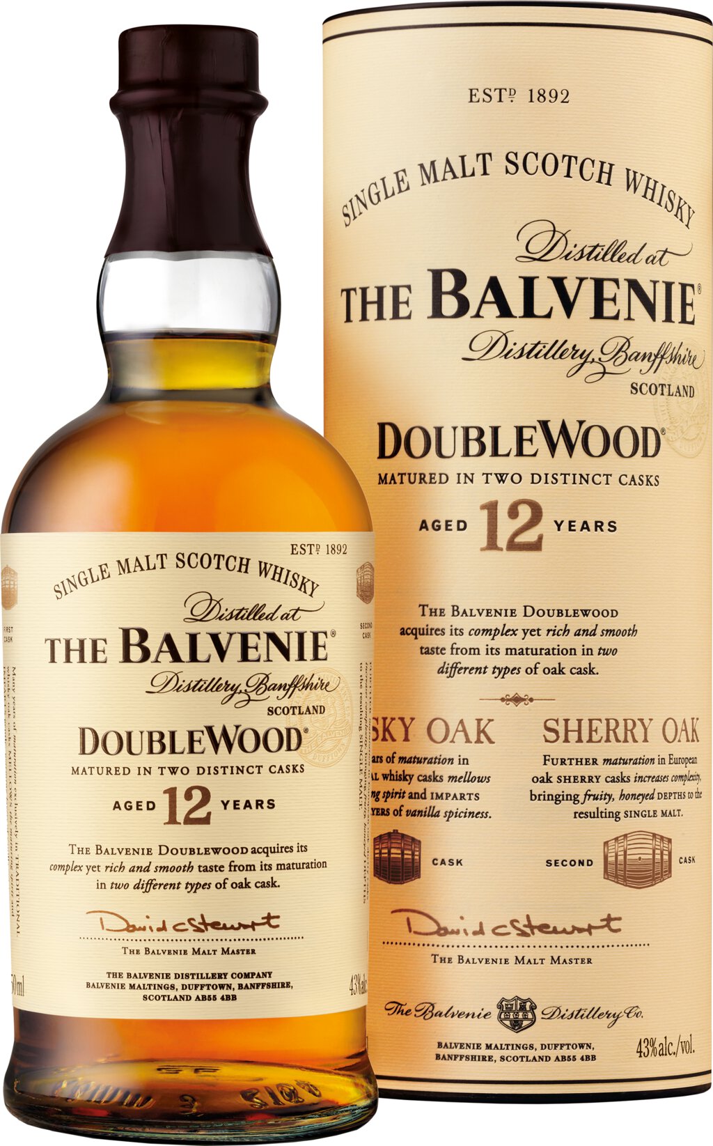 The Balvenie 12 Year Old DoubleWood Single Malt Scotch Whisky 750ml